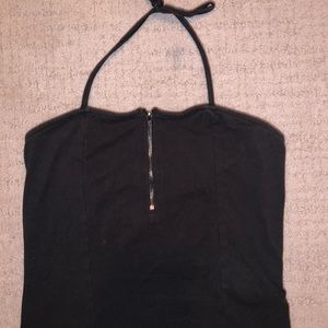 Black Halter top